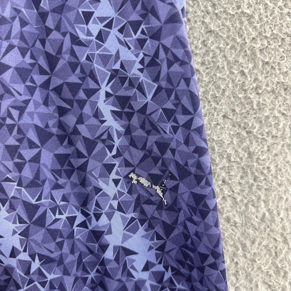 Puma Leggings Women's Small Purple Geometrical Print‎ Capri Leggings